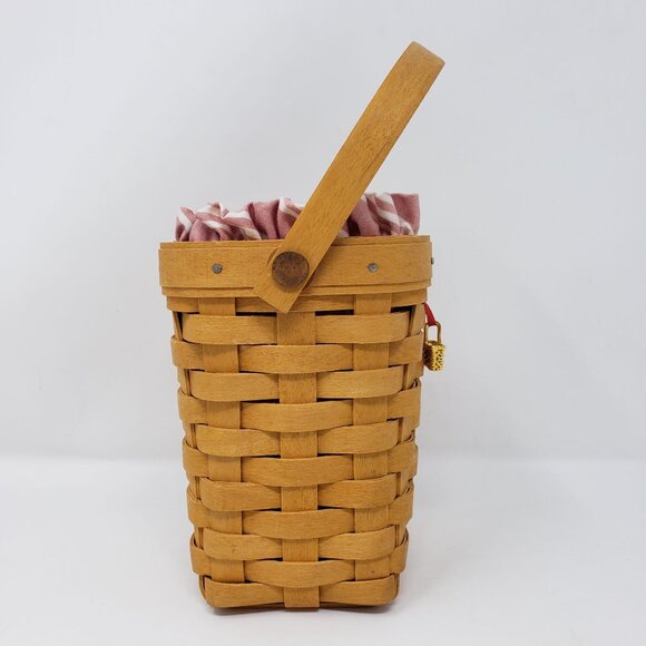 Longaberger Horizon of Hope Basket 1998 Liner Protector Gold Tone Charm - Picture 3 of 11